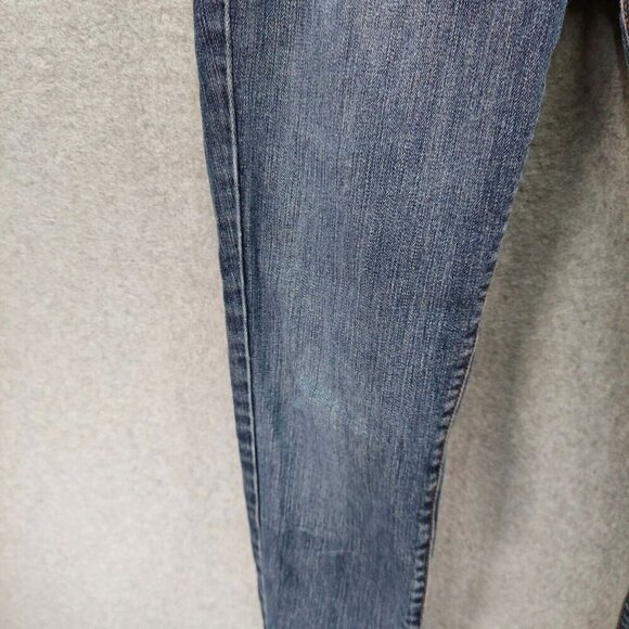 Womens Refuge Jeans Size 7R Solid Blue Straight Leg Regular Fit Denim Pants - Picture 6 of 16